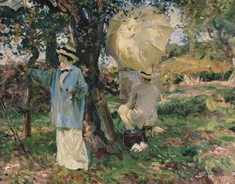 John Singer Sargent The Sketchers oil painting picture